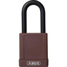 ABUS 74/40 Keyed Differently Lockout Padlock 1-1/2-Inch Non-Conductive Shackle Brown 06769 06769 - Pkg Qty 8