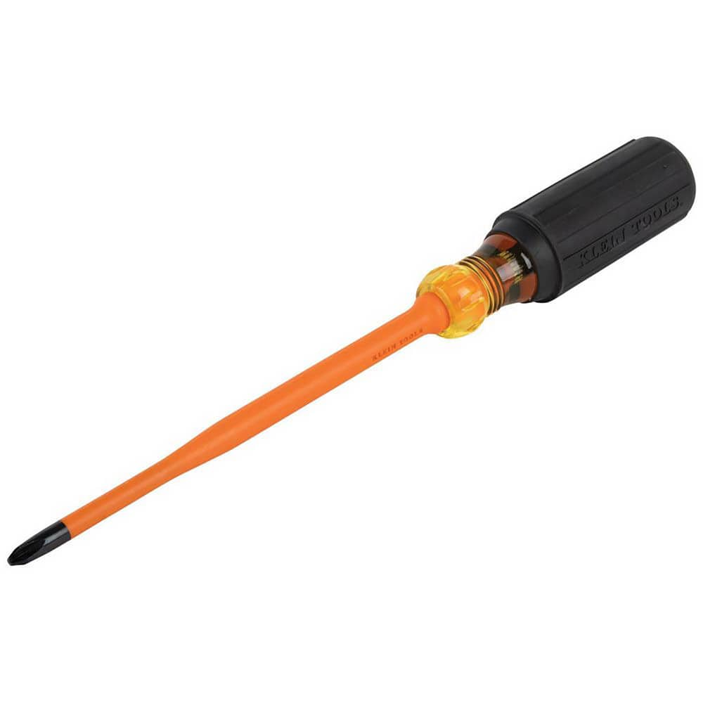 Phillips Screwdrivers, Overall Length (Decimal Inch): 10.3100 , Handle Type: Cushion Grip , Phillips Point Size: #2 , Handle Color: Black, Orange  MPN:6936INS