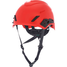 MSA V-Gard® H1PRO Safety Helmet Trivent Fas-Trac® III Pivot Ratchet Suspension Red 10236205