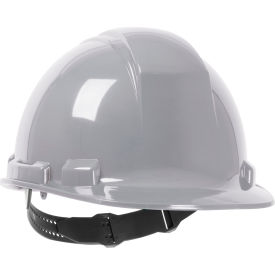 Whistler Cap Style Hard Hat HDPE Shell 4-Point Textile Suspension and Pin-Lock Adjustment Gray 280-HP241-09