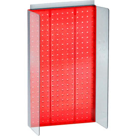 Global Approved 700355-RED Pegboard Powerwing Display 13.5