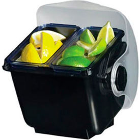 Mini Dome Domed Condiment Center Holds (2) 1 Pt. Chillable Trays BD2003