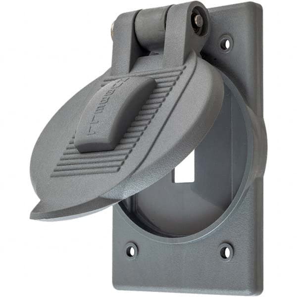 Weatherproof Box Covers; Electrical Box Shape: Round; Number Of Outlets: 1; Resistance Features: Weather-Resistant; Housing Material: Thermoplastic; Overall Length: 5 in; Recommended Environment: Wet Location; Overall Width: MPN:HBL5201
