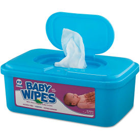 AmerCareRoyal® Baby Wipes Tub White 80/Tub 12/Case RPP RPBWU-80