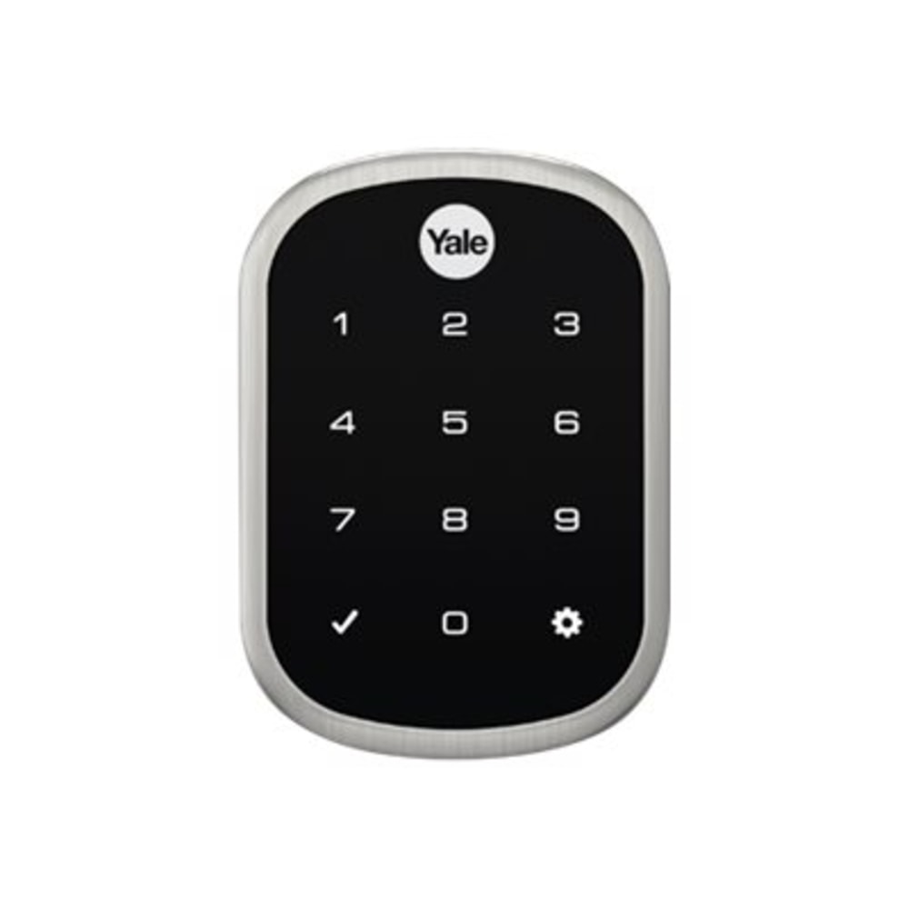 Yale Real Living YRD256 Assure Lock SL Connected by August - Door lock - combination, electronic - smart lock - touch keypad - Wi-Fi - satin nickel MPN:R-YRD256-CBA-619