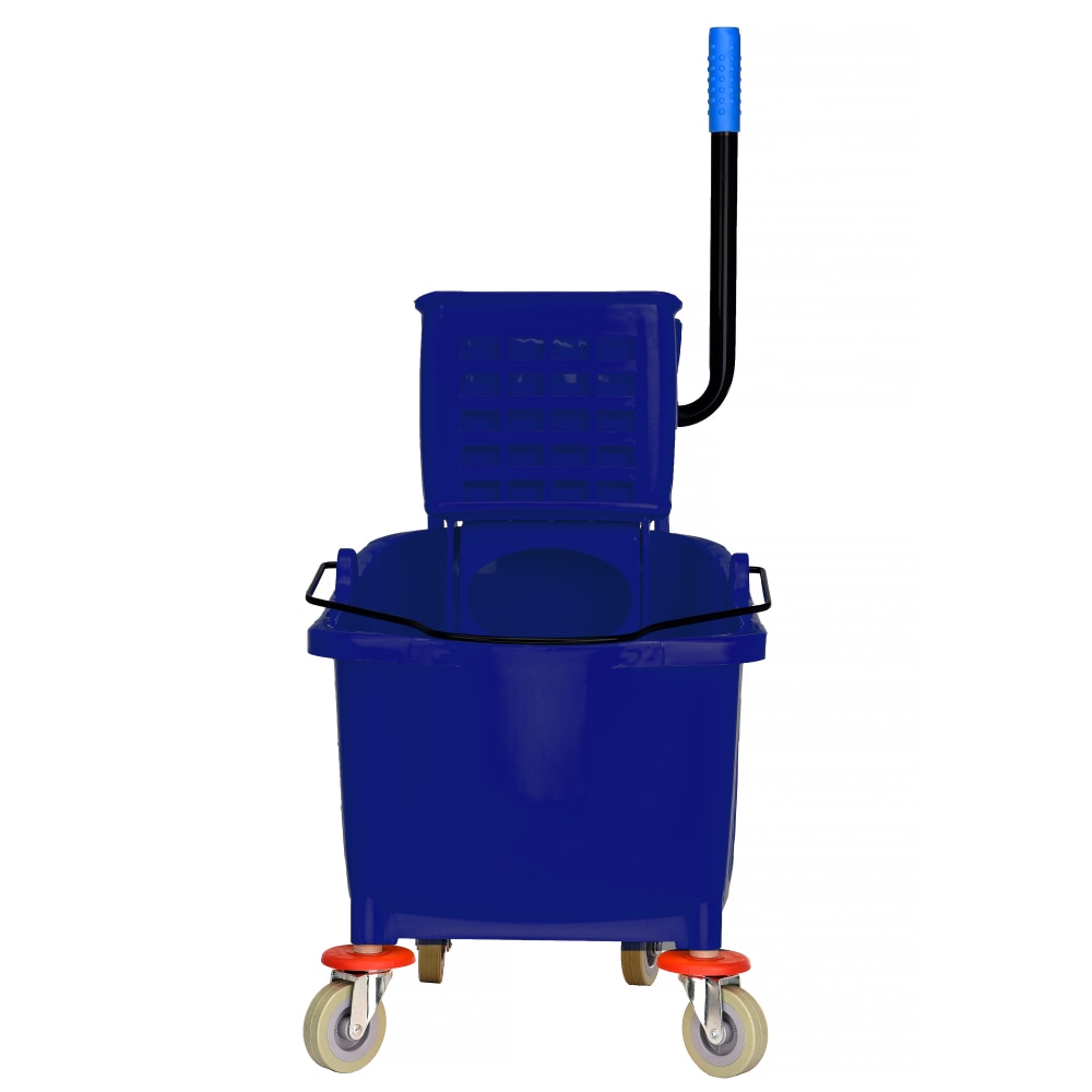Alpine PVC Mop Bucket With Side Wringer, 36 Qt, 35inH x 15inW x 25inD, Blue MPN:ALP462-BLU