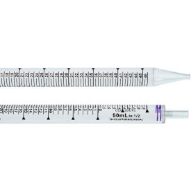 CELLTREAT® 50ml Serological Pipet Individually Wrapped in Bags Sterile 100/Case 229030B