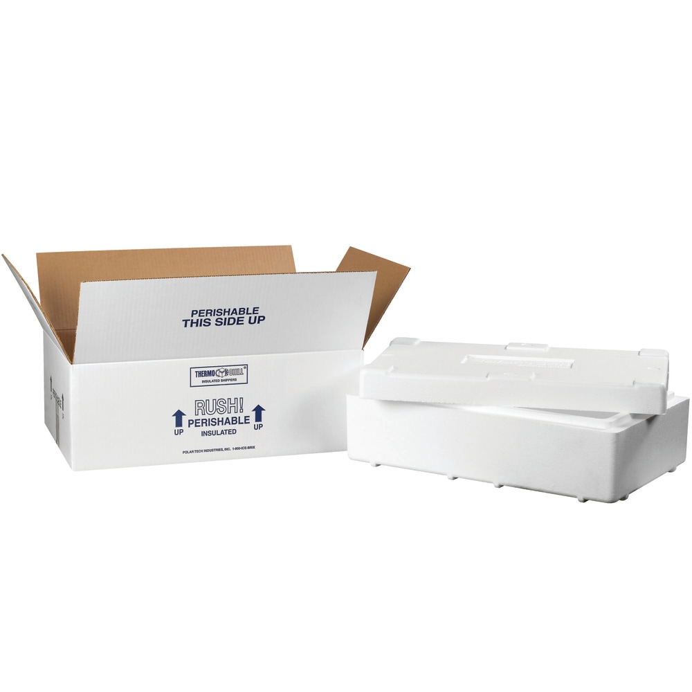 Partners Brand Brand Insulated Shipping Kit, 4 1/8inH x 11 1/2inW x 19 1/2inD, White MPN:260C