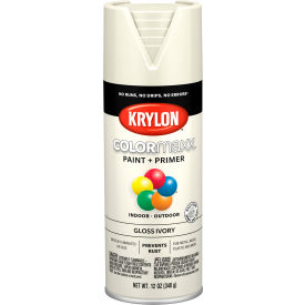 Krylon® Colormaxx™ Paint & Primer 12 oz. Gloss Ivory K05524007 - Pkg Qty 6
