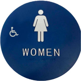 Don Jo CHS 2 Women's Restroom Sign BL CHS 2 - Pkg Qty 10