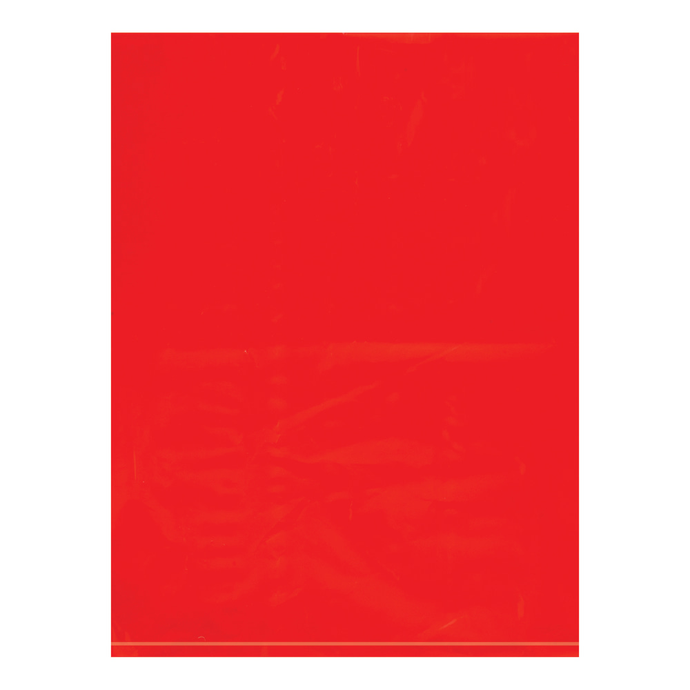 Partners Brand 2 Mil Colored Flat Poly Bags, 9in x 12in, Red, Case Of 1000 MPN:PB480R