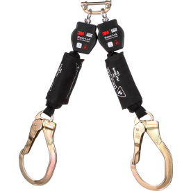 3M DBI-SALA Nano-Lok Twin-Leg Hot Work Self-Retracting Lifeline Web & Steel Rebar Lock Hook 6'L 7012818546