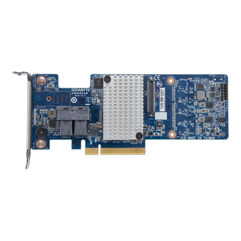 Gigabyte CRA4448 (rev. 1.0) - Storage controller (RAID) - 8 Channel - SAS 12Gb/s - low profile - RAID 0, 1, 5, 6, 10, 50, 60 - PCIe 3.0 x8 MPN:CRA4448