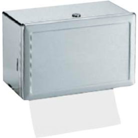 Bobrick® Horizontal Folded Paper Towel Dispenser W/Tumbler Lock Stainless Steel B263