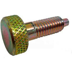 Knurled Retractable Plunger w/ Lock-Out Zinc Body Zinc Nose 1x8lbs Pressure 3/8-16 Thread 6TLR2
