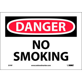 Safety Signs - Danger No Smoking - Vinyl 7