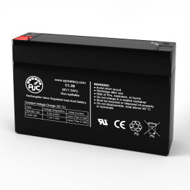AJC® Sonnenschein A50612S Emergency Light Replacement Battery 1.3Ah 6V F1 AJC-C1.3S-J-0-187013