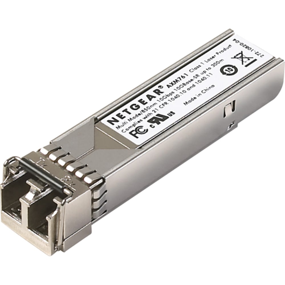 Netgear ProSafe AXM761 SFP+ Module - For Data Networking, Optical Network - 1x LC Duplex 10GBase-SR Network - AXM761P1010000S MPN:AXM761P10-10000S
