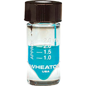 Wheaton 3ML Graduated Glass V-Vials Clear 20-400 Hole Caps Case of 12 W986297NG