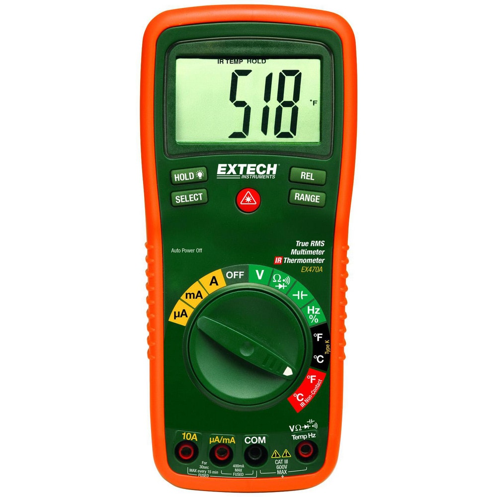 Multimeters, Multimeter Type: Digital, Thermal Imaging , Measures: AC Current, AC Voltage, Capacitance, Continuity, Current, DC Voltage, Diode Test, Frequency MPN:EX470A-NIST