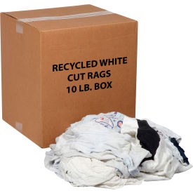 GoVets™ Recycled White Cut Rags 10 Lb. Box 221670