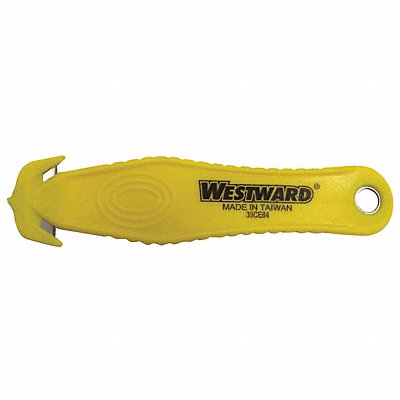 Safety Cutter Disp 5-3/8 in Yellow PK10 MPN:39CE84