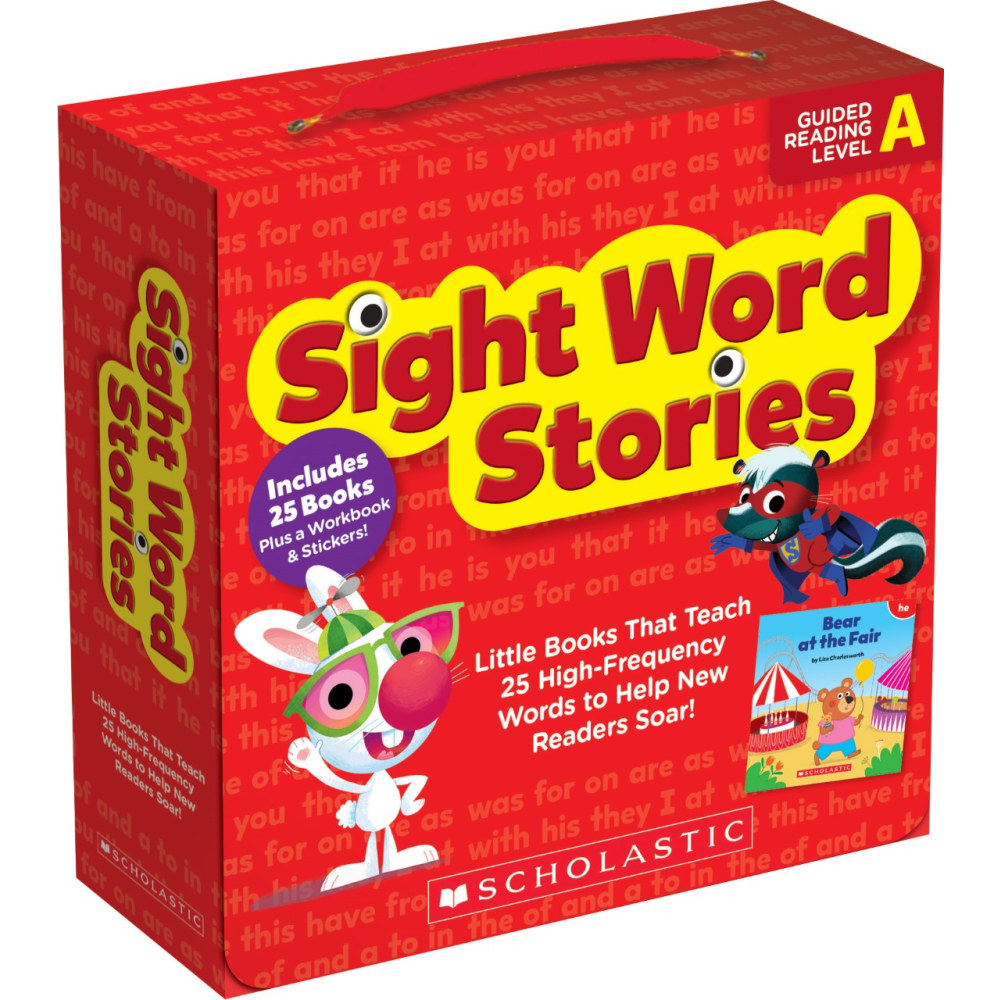 Scholastic Sight Word Stories Single Set A, Pre-K to Kindergarten, Set Of 25 Books (Min Order Qty 3) MPN:9781338740578