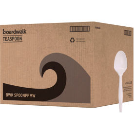 Boardwalk® Mediumweight Teaspoons Polypropylene White 1000/Carton BWKSPOONPPMW