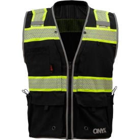 GSS Safety ONYX Surveyor's Safety Vest-Black-3XL 1513-3XL
