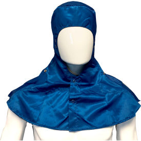 Transforming Technologies TX4000 ESD Cleanroom Apparel Hood Open Face XS Navy Blue TX40HFNB01