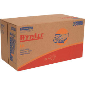 WypAll® L30 Towels POP-UP Box 10 x 9.8 White 120/Box 10 Boxes/Carton KCC 03086