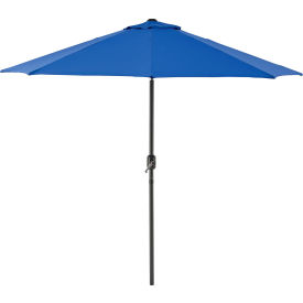 GoVets™ Outdoor Umbrella with Tilt Mechanism Olefin Fabric 8-1/2'W Blue 970436