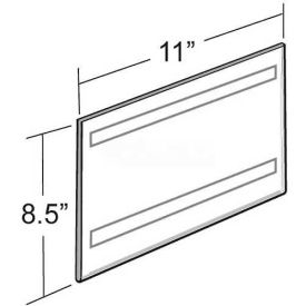 Global Approved 122022 Horizontal Wall Mount Sign Holder W/ Adhesive Tape 11