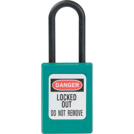 Master Lock® Thermoplastic Dialectric Zenex™ S32TEAL Safety Padlock 1-3/8