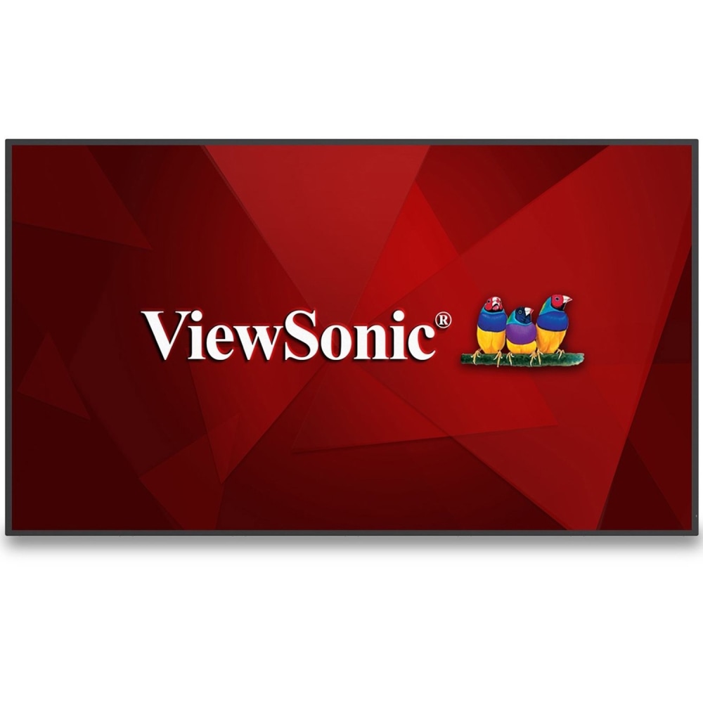 ViewSonic CDE4330 43in 4K UHD Wireless Presentation Display 24/7 Commercial Display with Portrait Landscape, USB C, Wifi/BT Slot, RJ45 and RS232 - Commercial Display CDE4330 - 4K, 24/7 Operation, Integrated Software, 4GB RAM, 32GB Storage - 450 cd/m2 - 4