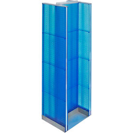 Global Approved 700430-BLU H-Shaped Pegboard Display 16