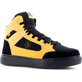 Volcom Evolve Skate Inspired High Top Work Shoes Composite Toe Size 14M Black/Yellow VM30239-M-14.0