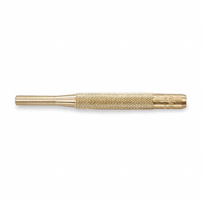 Brass Drive Pin Punch 1/8 In Tip 4 In L MPN:B565C
