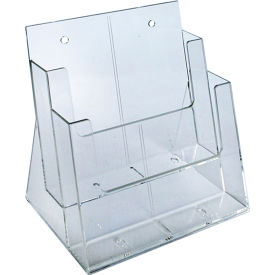 Global Approved 252380 Two-Tier Brochure Holder 9-1/4
