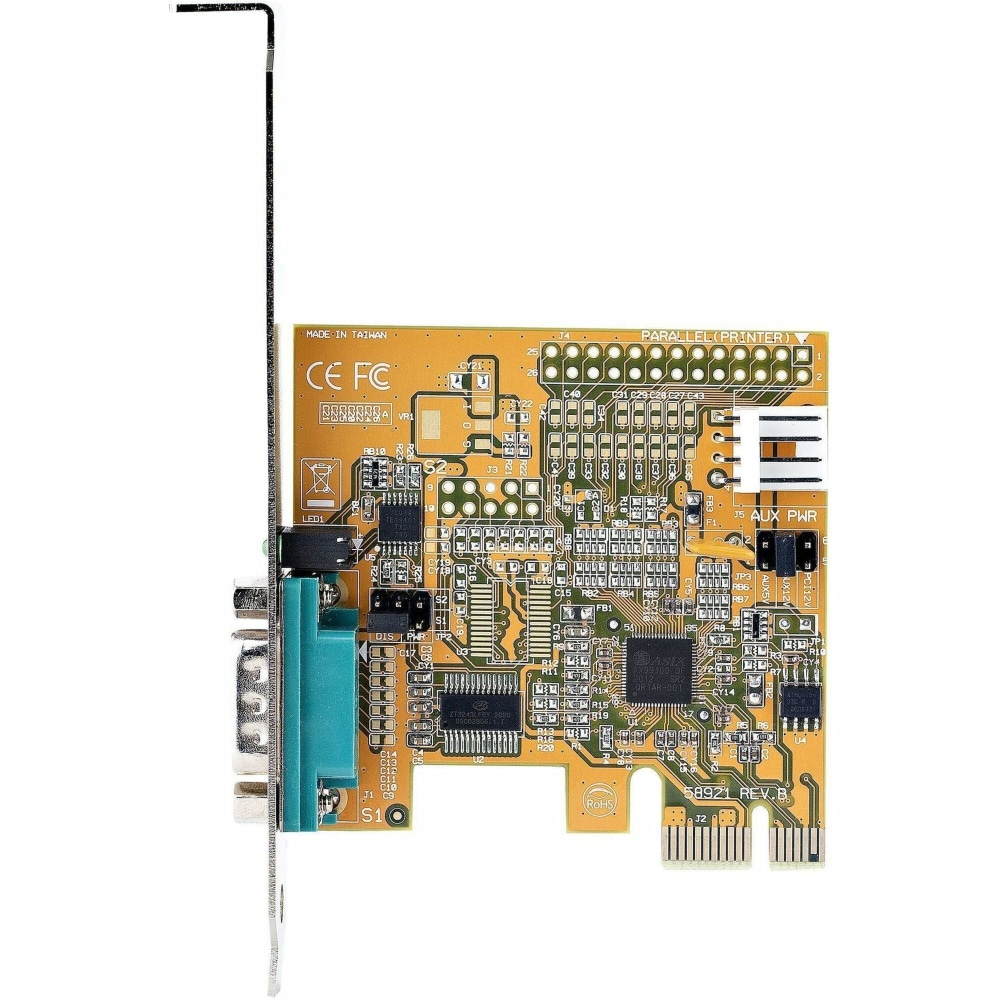 StarTech.com PCI Express Serial Card, PCIe to RS232 (DB9) Serial Interface Card, 16C1050 UART, COM Retention, Low Profile, Windows & Linux MPN:11050-PC-SERIAL-CARD