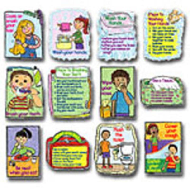 Carson-Dellosa Bulletin Board Set - Hygiene: Kid-Drawn MPN:3258