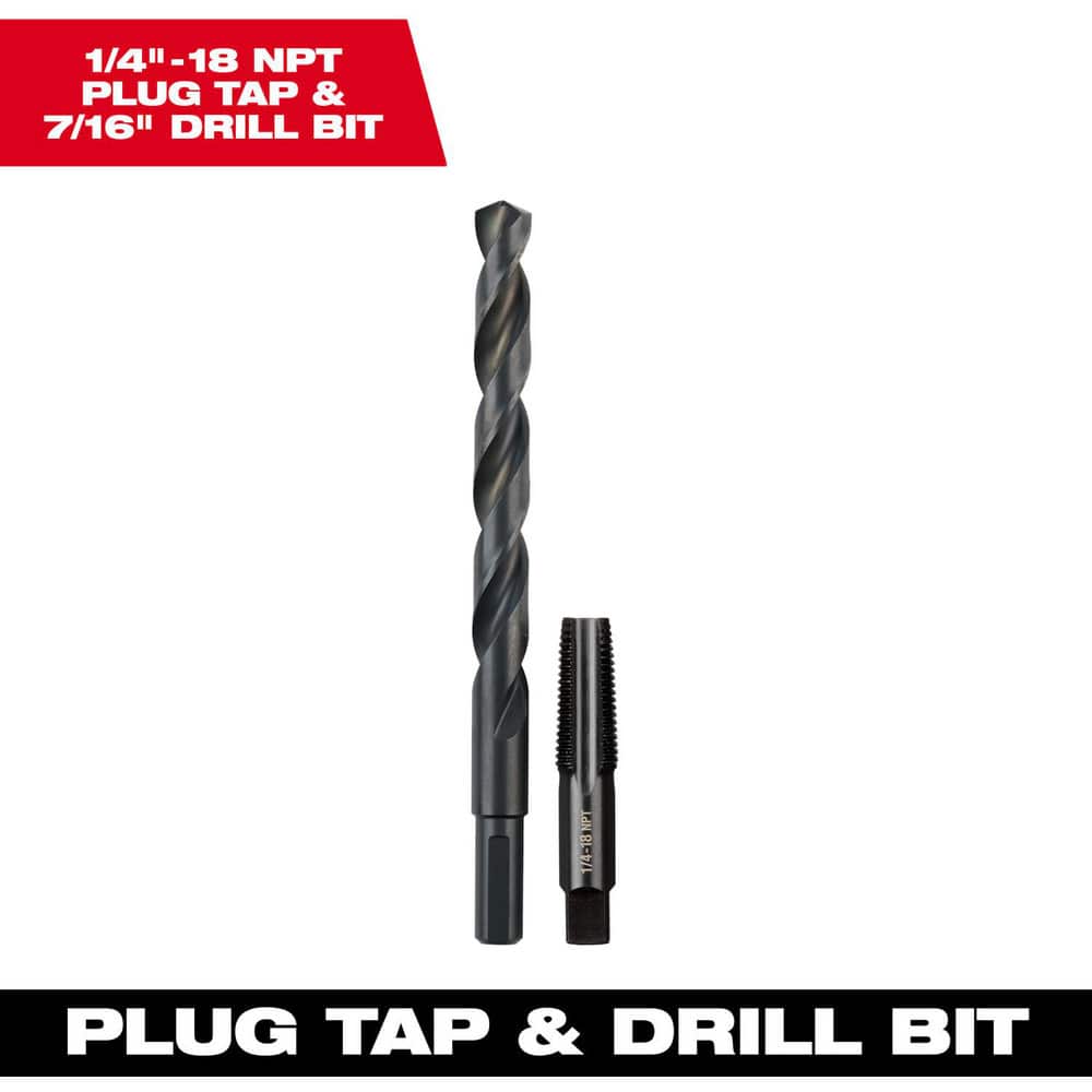 Tap & Drill Sets; Maximum Drill Size (Fractional Inch): 7/16; Minimum Drill Size (Fractional Inch): 7/16; Tap Type: Standard Hand; Tap Coating/Finish: Oxide; Tap Material: High Carbon Steel; Drill Material: High Carbon Steel MPN:49-57-5591