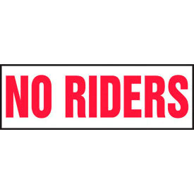 AccuformNMC™ No Riders Truck Safety Sign Adhesive Reflective Sheet 4