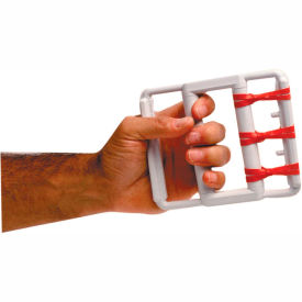CanDo® Latex Free Rubber Band Hand Exerciser with 5 Red Bands 10-1860