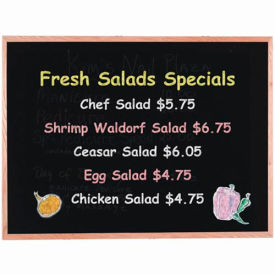 Aarco Display Style Black Chalkboard - 36