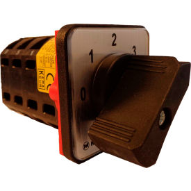 Springer Controls / MERZ V105/18-AA 3 Steps Switch w/Zero Pos. 3-Pole 16A 4-hole front-mount 5/18-AAV10