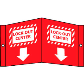 NMC™ Facility Visi Vinyl Sign Lock-Out Center 8-3/4