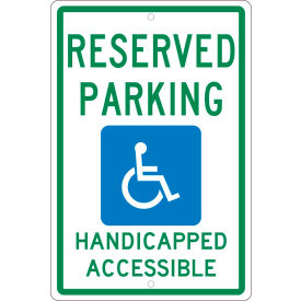 NMC TM197H Traffic Sign Reserved Parking Van Accessible 18