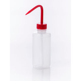 Bel-Art Narrow-Mouth 250ml (8oz) Polyethylene Wash Bottles Red Polypropylene Cap 28mm Closure 6Pk 116130250
