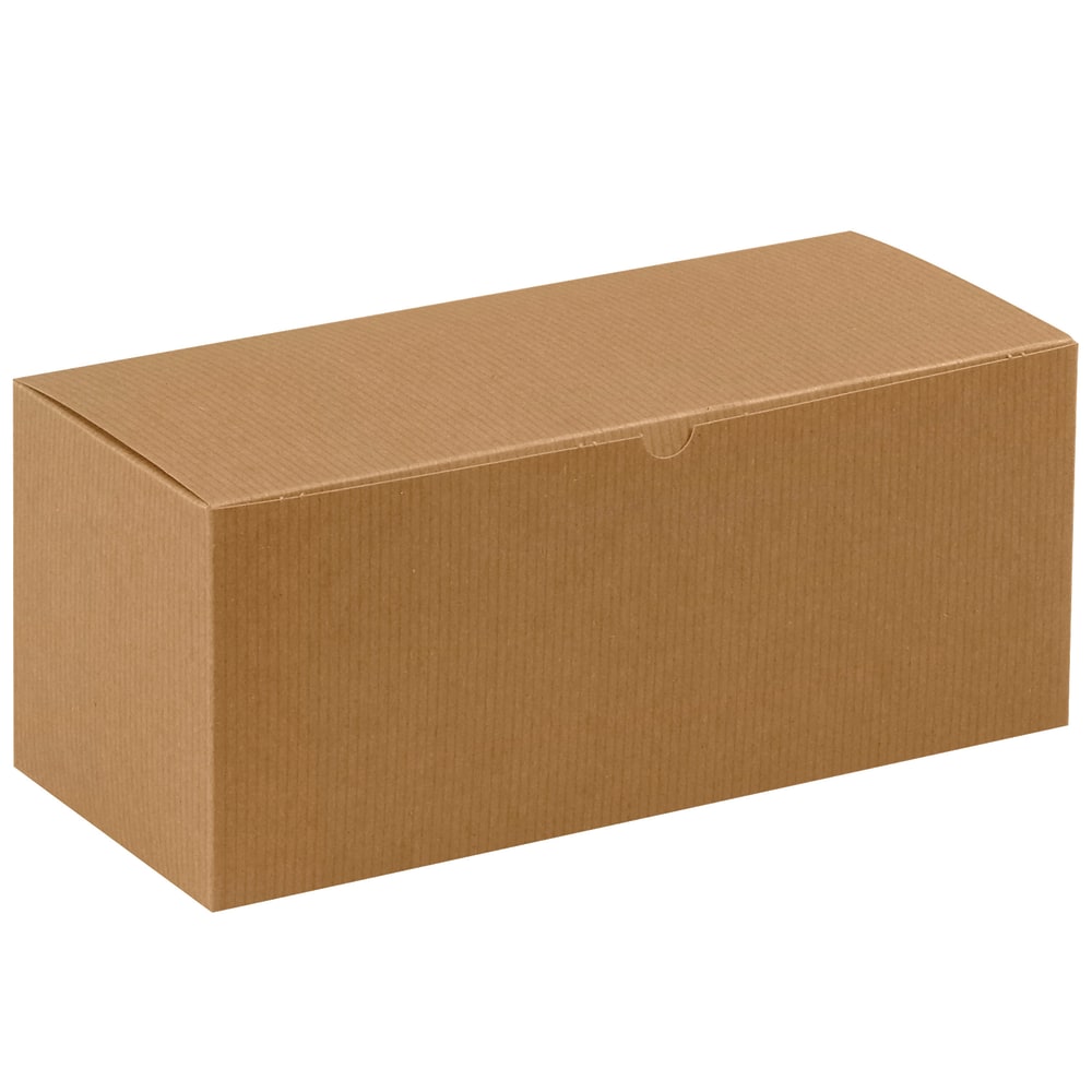 Office Depot Brand Gift Boxes, 14inL x 6inW x 6inH, 100% Recycled, Kraft, Case Of 50 MPN:GB1466K